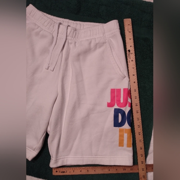 Vintage NIKE JUST DO IT Pete Sampras 90s Athletic Cotton White Sweat Shorts - Picture 10 of 13